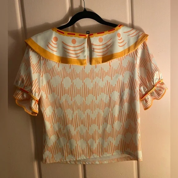Delores Madrigal Orange and Cream Women's cosplay Top - Picture 3 of 3